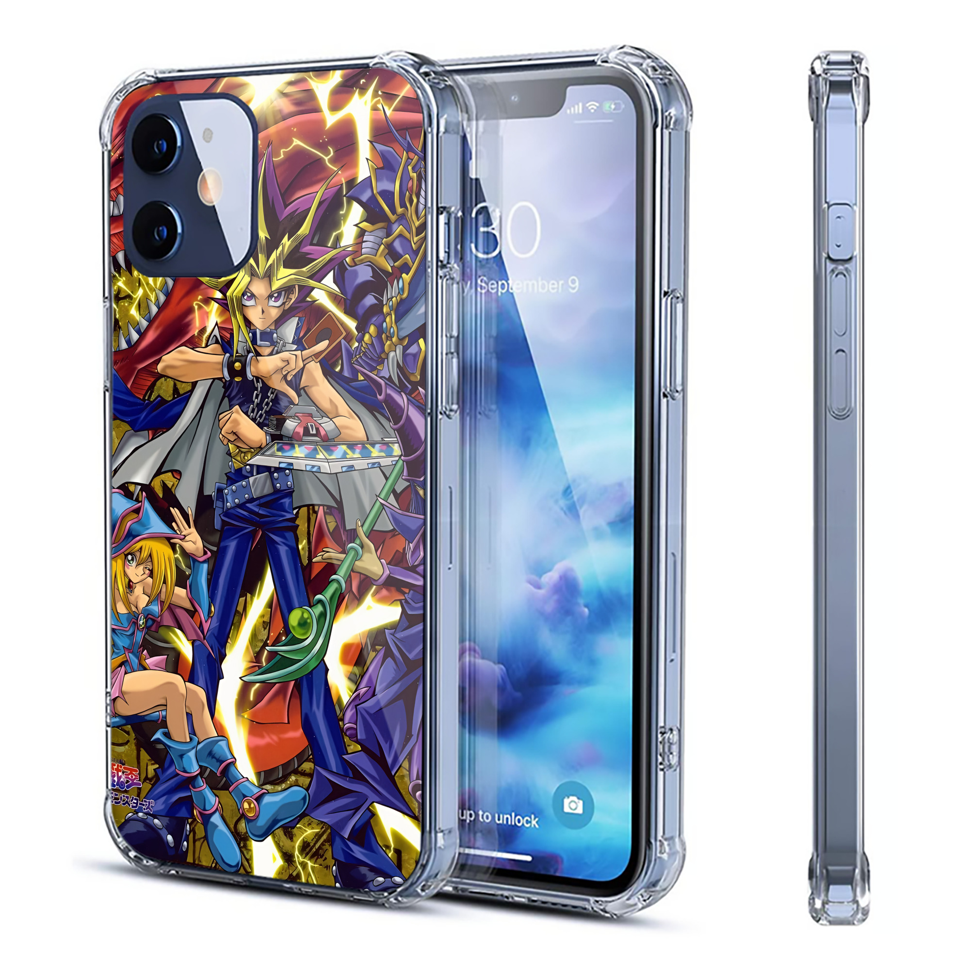 （画像用） 遊☆戯☆王 Yu-Gi-Oh! 【iPhone 12シリーズ対応】透明スマホケース（クリアソフトケース）